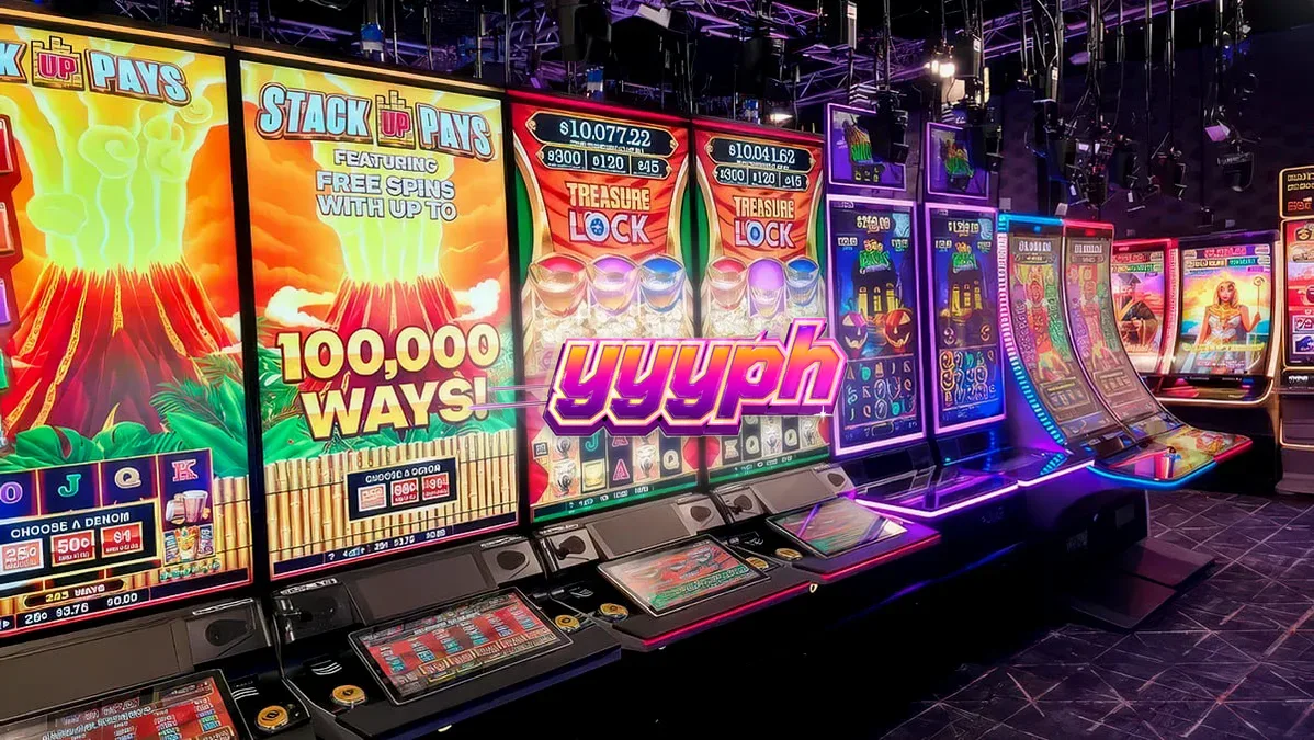 Isang digital na representasyon ng live-streamed slot machine sa isang mobile device.