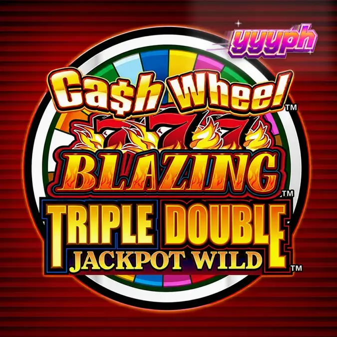 Isang klasikong 3-reel slot machine na may maliwanag na Ca$h Wheel sa background.